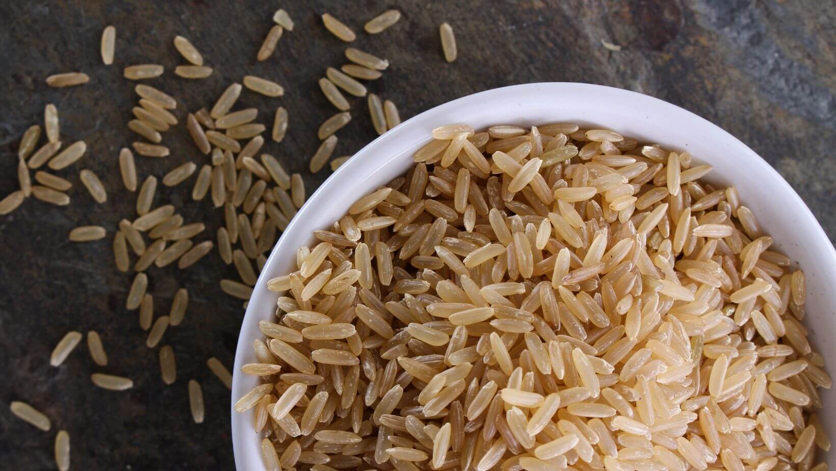 Stress verminderen bruine rijst eten